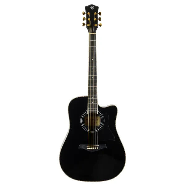 Акустическая гитара Rockdale Aurora D7 C Black Gloss