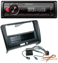Pioneer MP3 1DIN DAB USB AUX Autoradio für Audi TT (2006-2014) - Quadlock