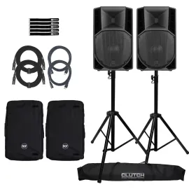 Активная акустическая система RCF ART 735-A MK5 2-полосная 15" (набор, 2 шт.) с стойками и чехлами