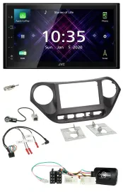 JVC DAB 2DIN Lenkrad Bluetooth USB Autoradio für Hyundai i10 ab 2014