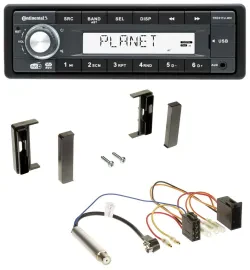 Continental MP3 AUX USB DAB 1DIN Autoradio für Audi TT (1998-2006) - ISO