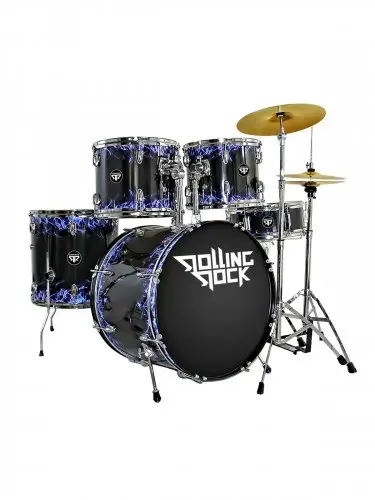 Ударная установка акустическая Rolling Rock JR-2222C Black Smoke