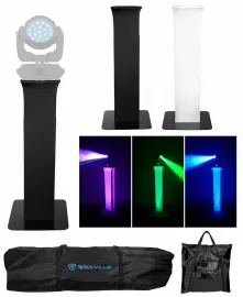 (1) Totem Light Stand+Black+White Scrims For Chauvet Maverick STORM 1 WASH