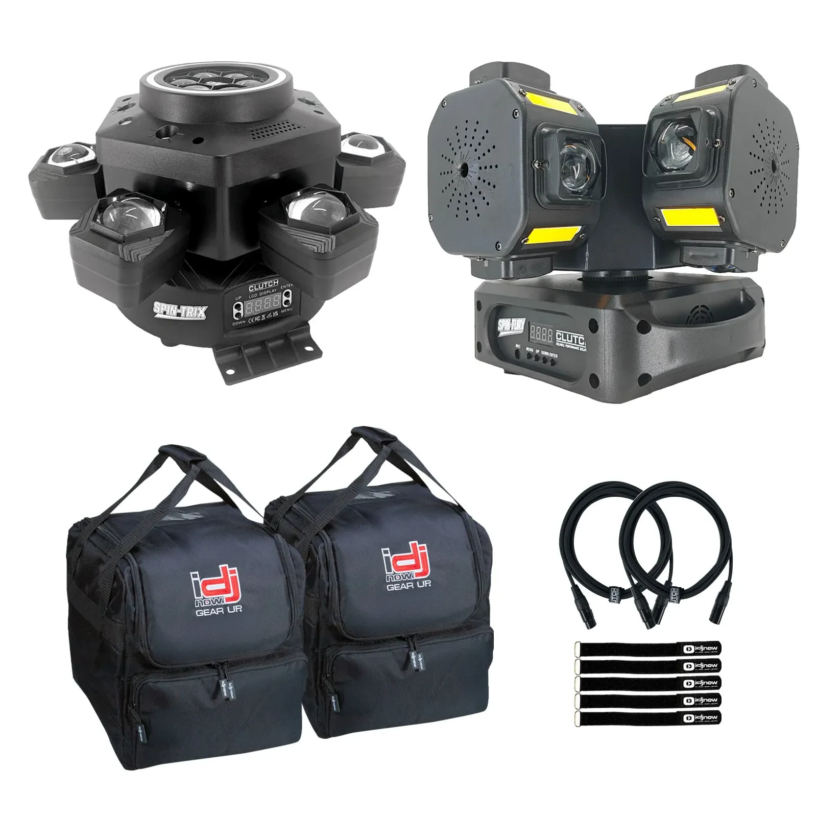 SPIN-TRIX Motion Beam Light SPIN-FURY Laser Light DJ Stage Effect Fixtures Pack