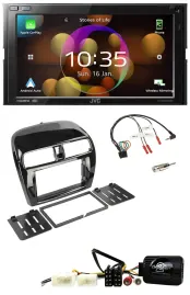 JVC DAB Lenkrad 2DIN Bluetooth USB Autoradio für Mitsubishi Mirage SpaceStar ab