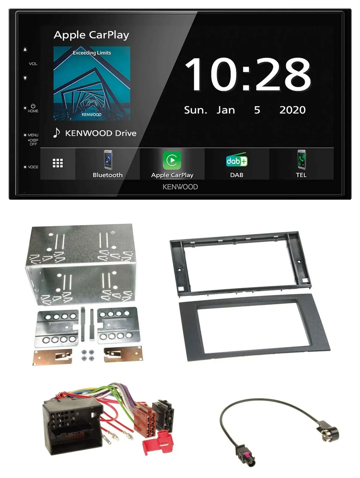 Kenwood Bluetooth MP3 DAB USB 2DIN Autoradio für Ford Focus C-Max S-Max Galaxy 0