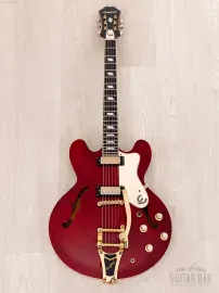 Электрогитара полуакустическая Epiphone Custom Shop Riviera Limited Edition HH Cherry w/case Korea 2006