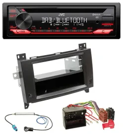 JVC CD DAB USB Bluetooth MP3 Autoradio für Mercedes Viano Vito 06-14 schwarz