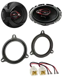 Pioneer 3-Wege 250Watt 16,5cm Lautsprecher für Nissan Note Qashqai Fronttür Auto
