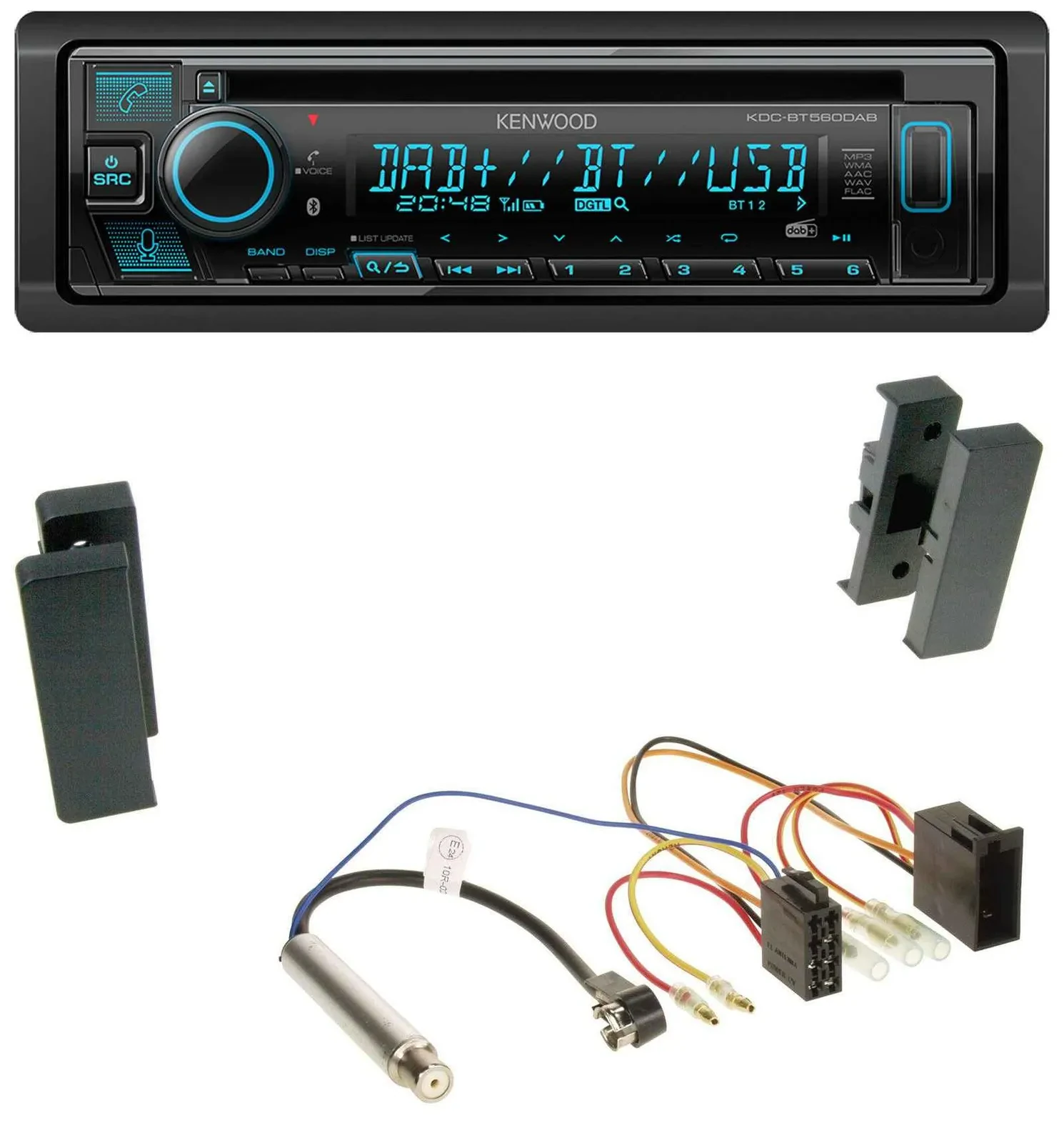 Автомагнитола для Seat Leon/Toledo (1998–2006) Kenwood Bluetooth, DAB, CD, MP3, USB