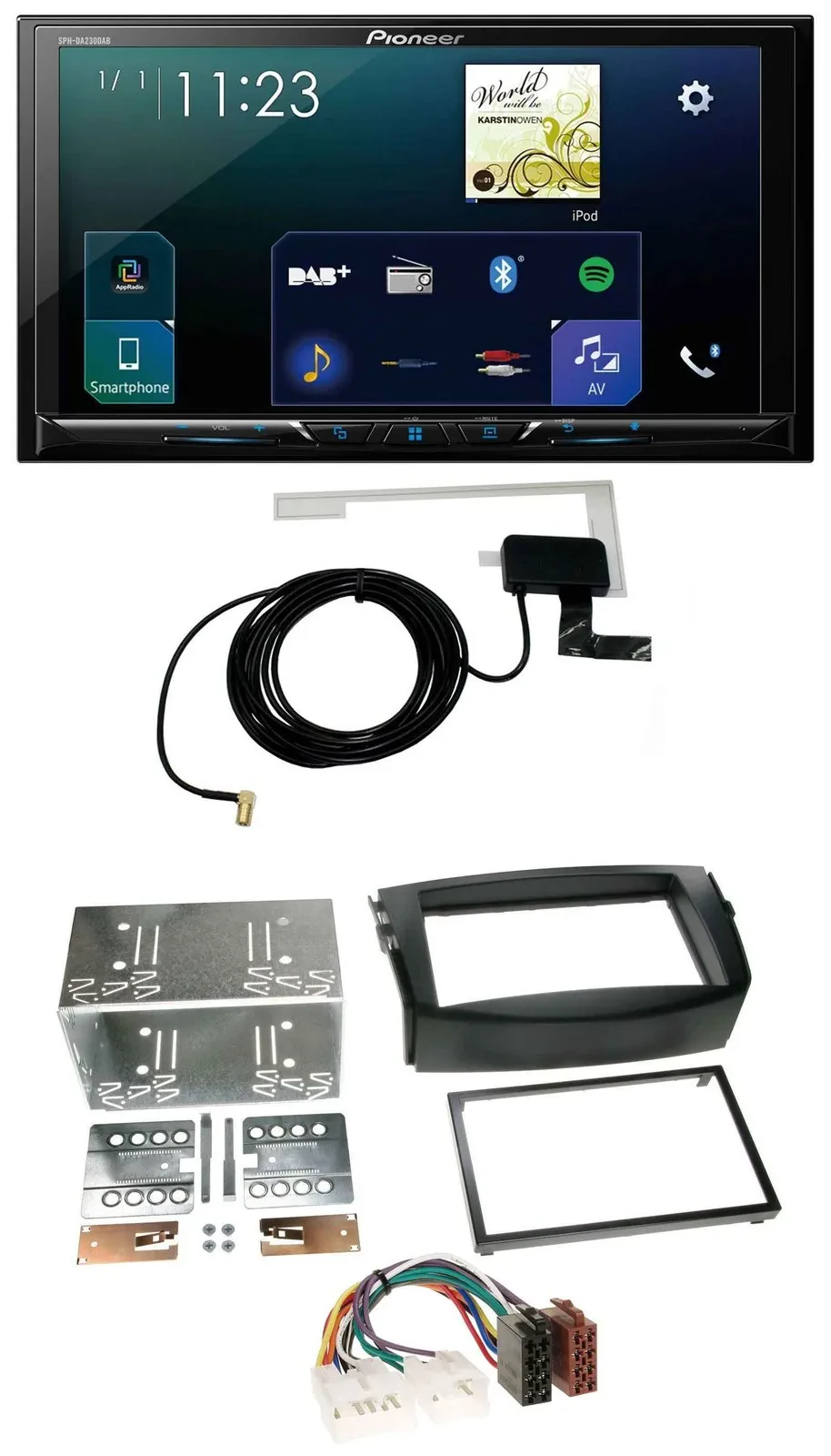 Pioneer 2DIN DAB USB MP3 Bluetooth Autoradio für Toyota RAV 4 (2006-2013)