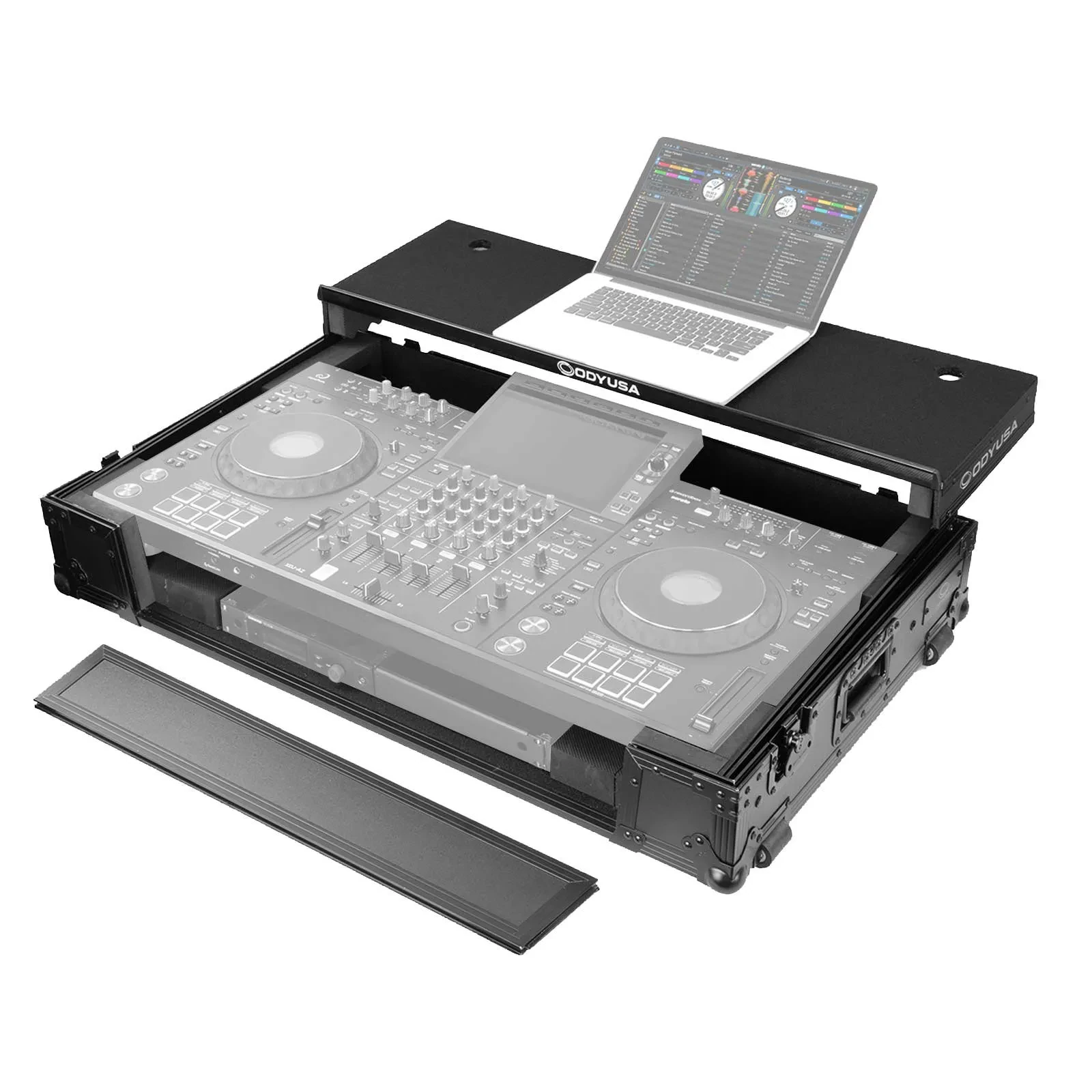Odyssey FZGSATXDJAZWBL 1U Black Case for AlphaTheta XDJ-AZ with Shelf idjnow