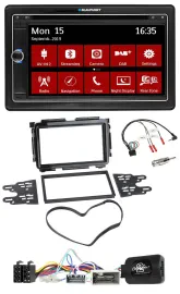 Blaupunkt 2DIN USB DAB Lenkrad Bluetooth TMC Navigation für Honda HR-V RU ab 201