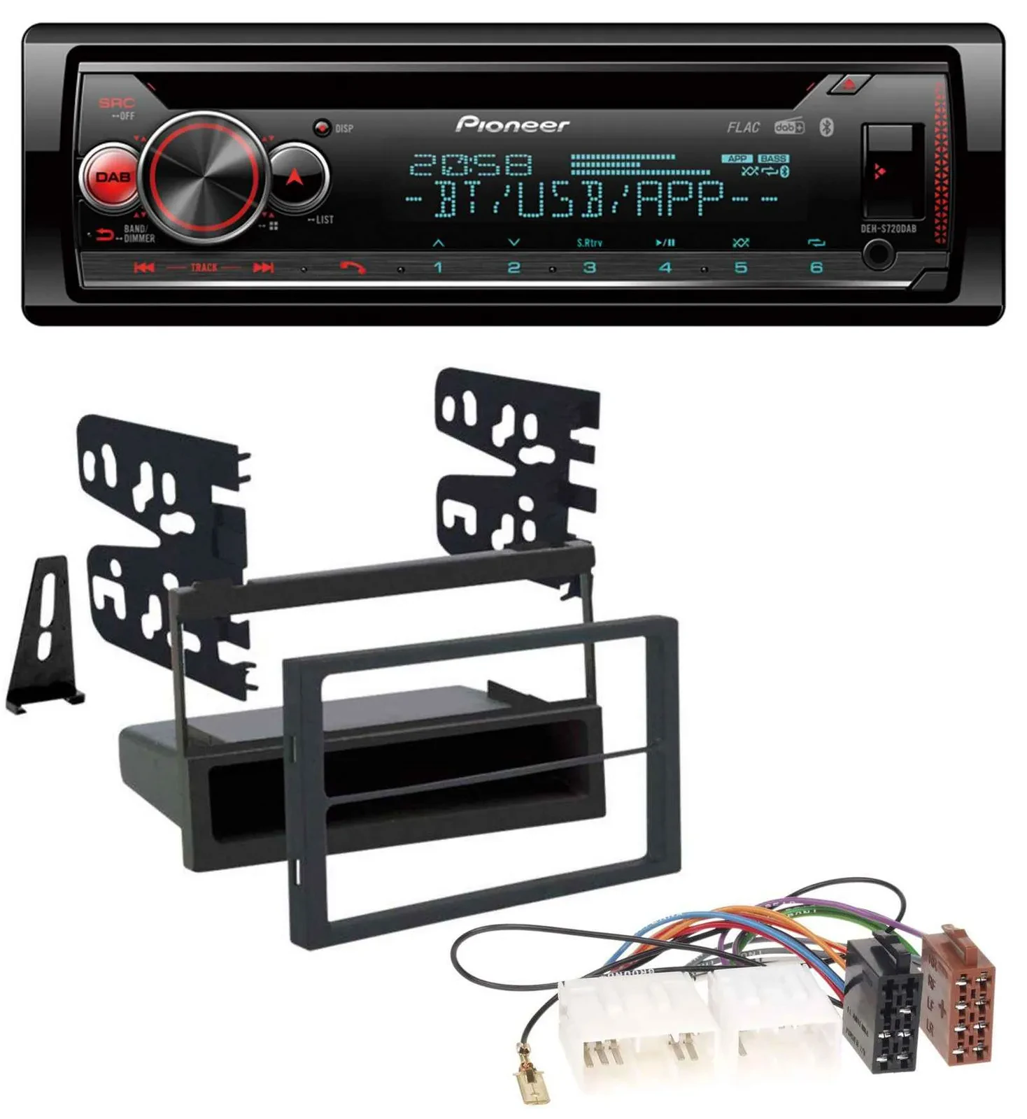 Автомагнитола для Mazda 626 (1999–2000) / MPV (1996–1999) Pioneer CD, MP3, DAB, Bluetooth, USB