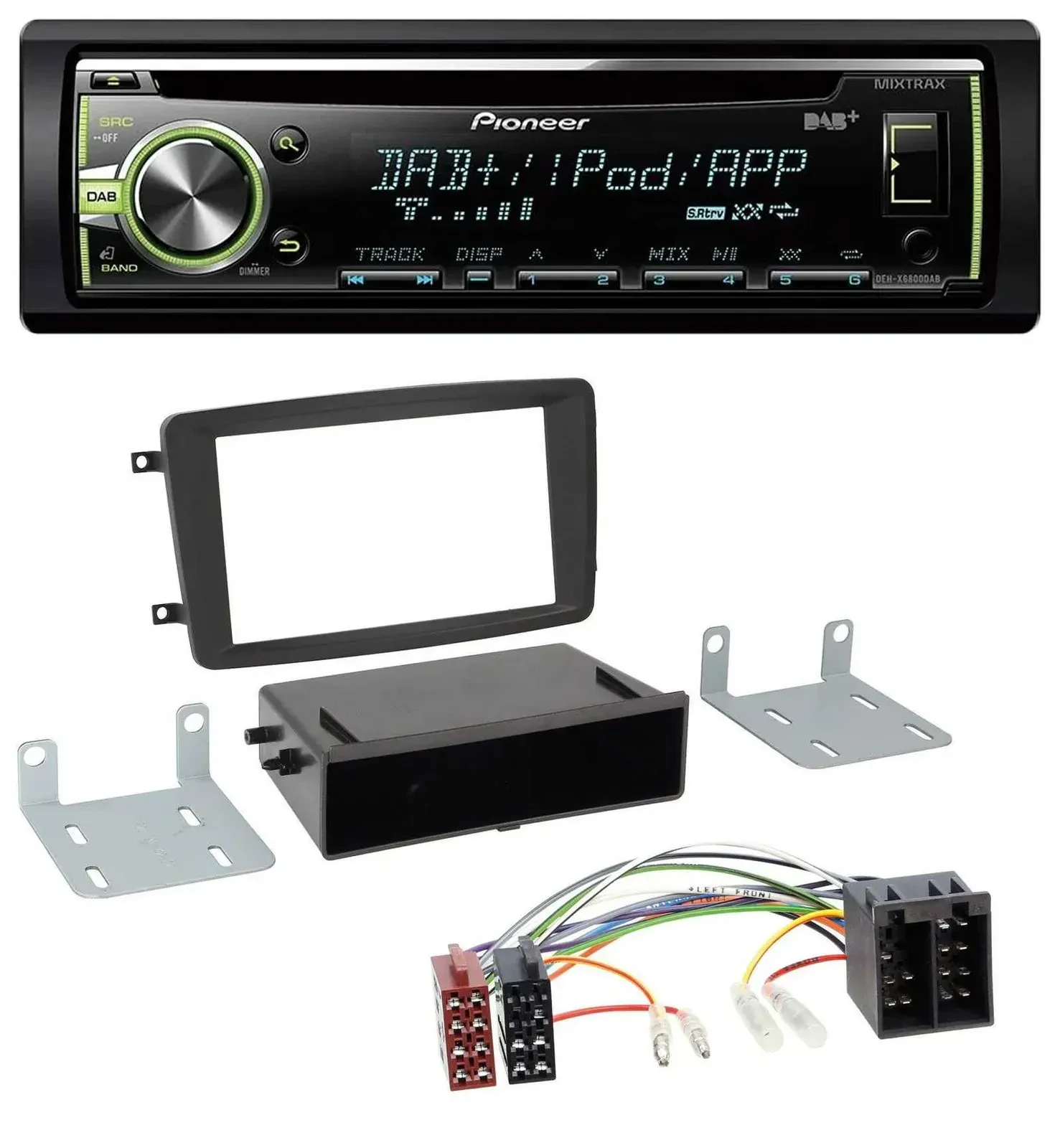Автомагнитола для Mercedes C-Class/CLK/Vito/Viano Pioneer DAB, USB, MP3, AUX, CD