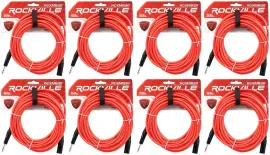 Коммутационный кабель Rockville RCXMB30-R Red 9.1 м (8 штук)