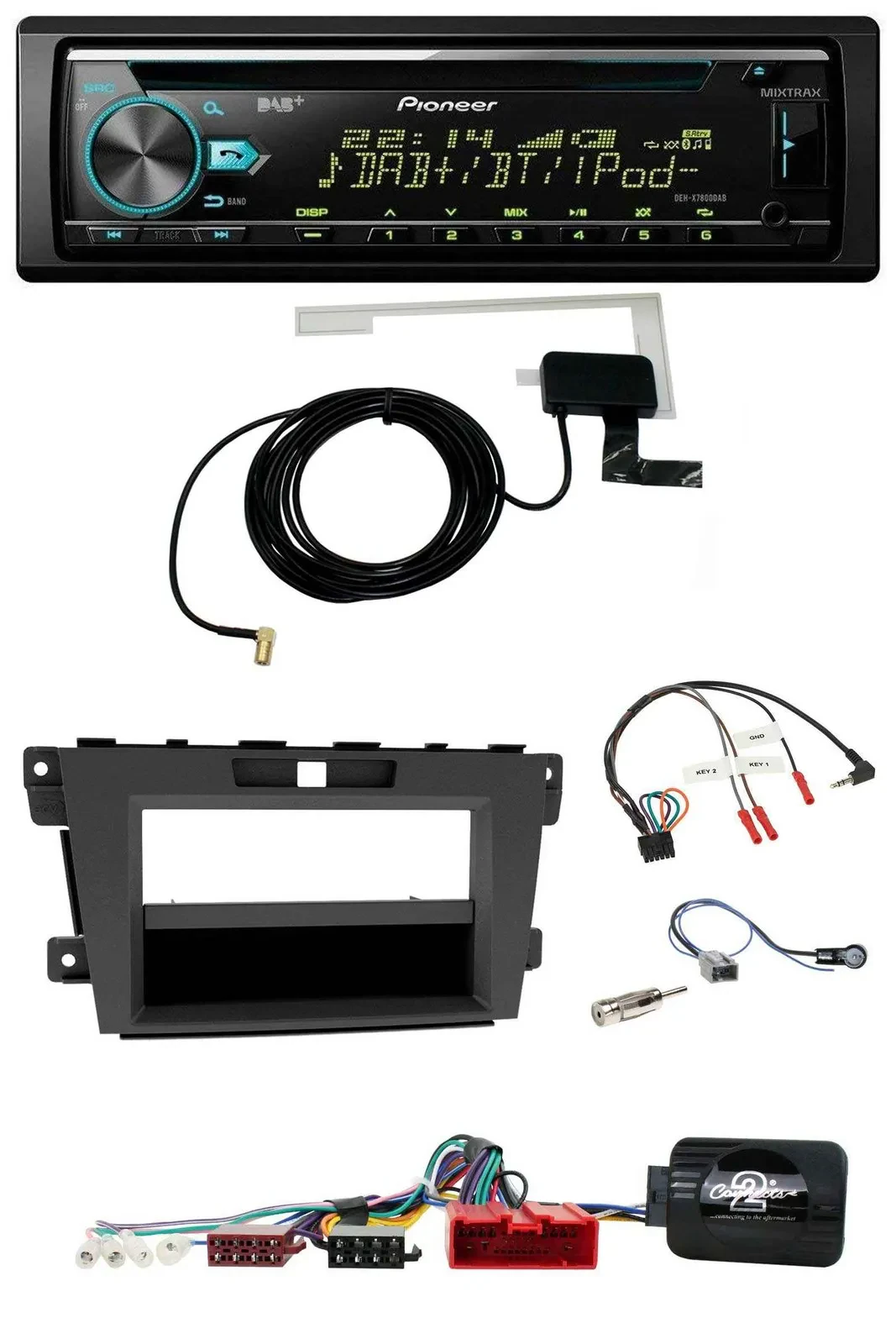 Автомагнитола Pioneer для Mazda CX-7 (2009–2013) CD, USB, DAB, MP3