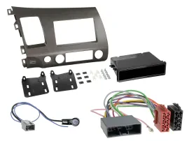 Einbauset DIN Autoradio für Honda Civic Hybrid FD3 06-10 anthrazit