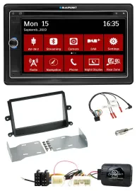 Blaupunkt Bluetooth DAB 2DIN USB DVD Lenkrad Autoradio für Mitsubishi L200 06-15