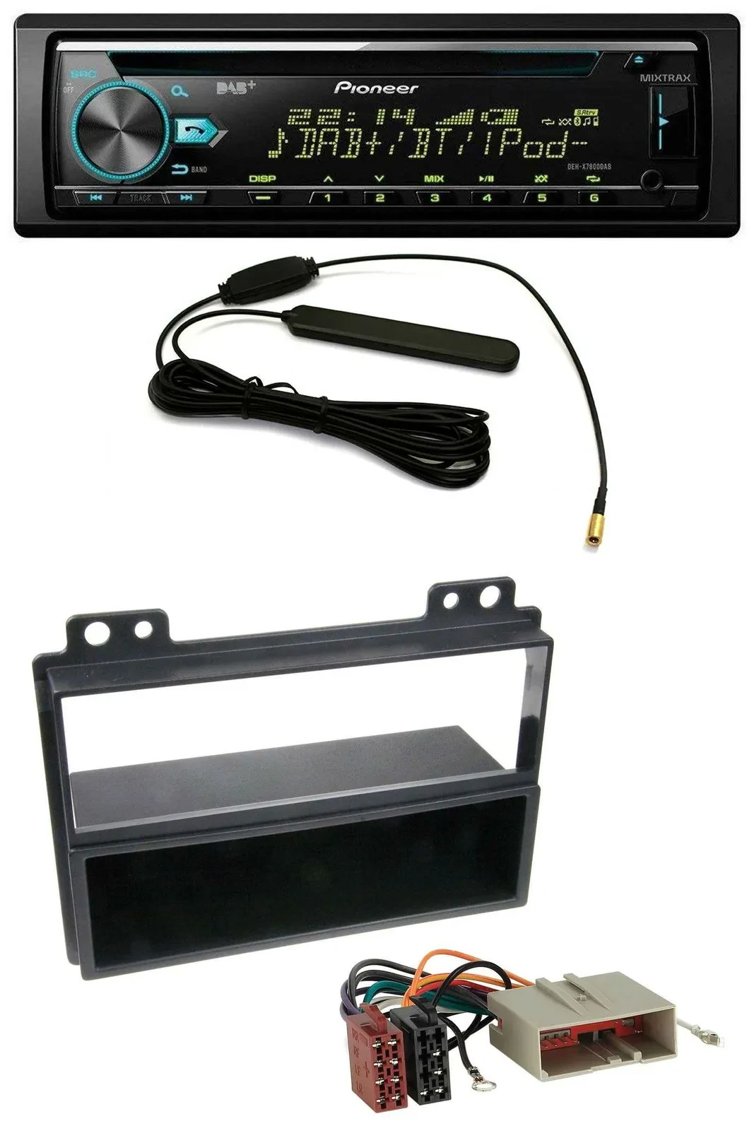 Pioneer CD MP3 AUX DAB USB Autoradio für Ford Fiesta 03-05 Fusion 02-05