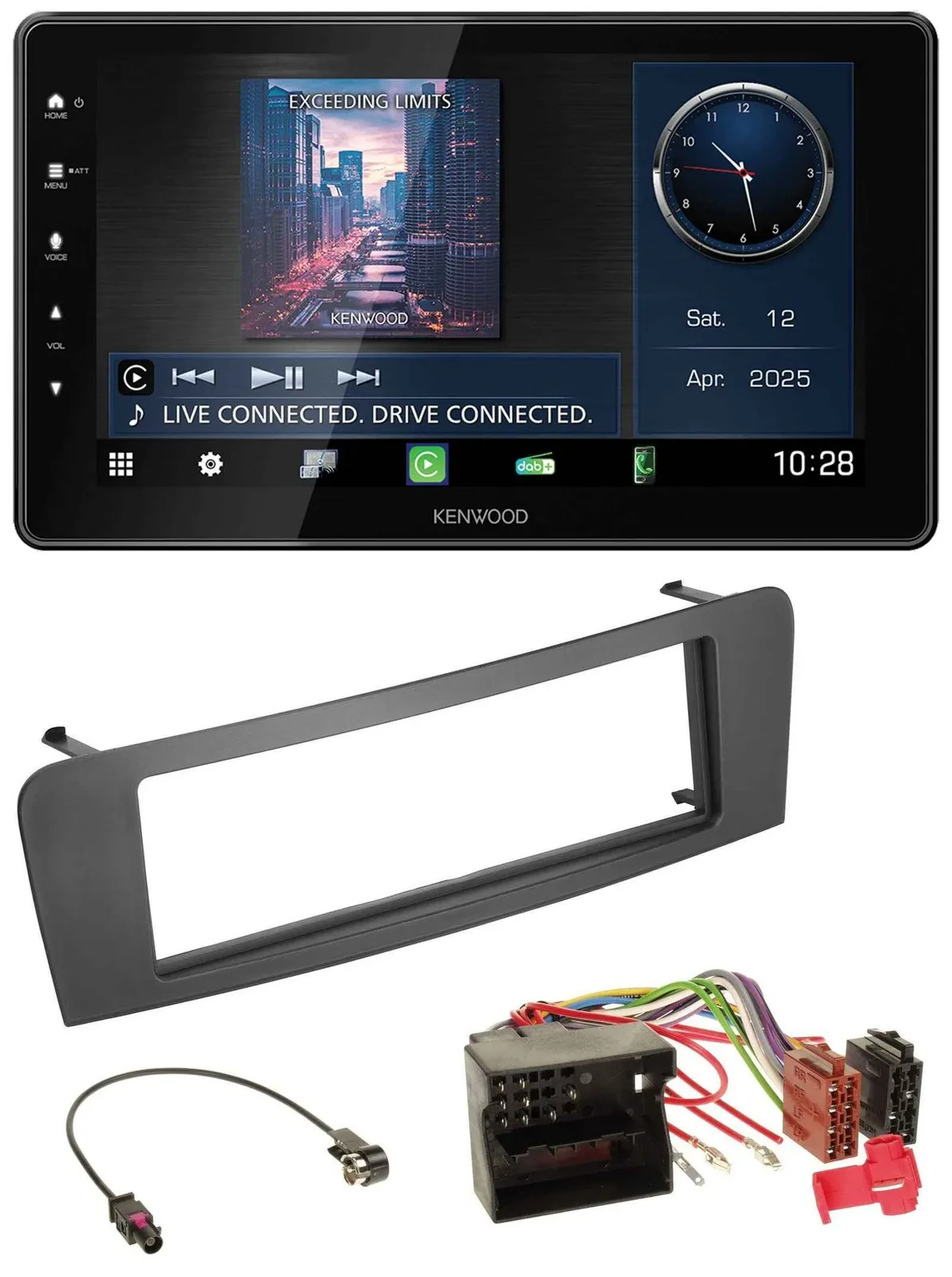 Kenwood MP3 Bluetooth USB DAB Autoradio für Mercedes A-Klasse W176 B-Klasse W242