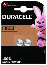 Элемент питания Duracell LR44 (2 штуки)