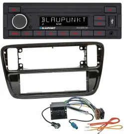 Blaupunkt MP3 AUX USB 1DIN Autoradio für VW Up AA AAN 2011-2016 piano black