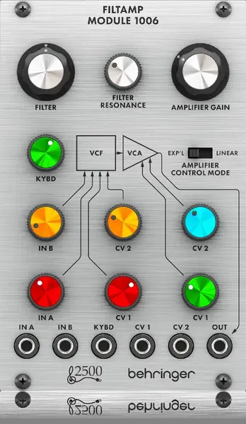 Модульный студийный синтезатор Behringer FILTAMP MODULE 1006