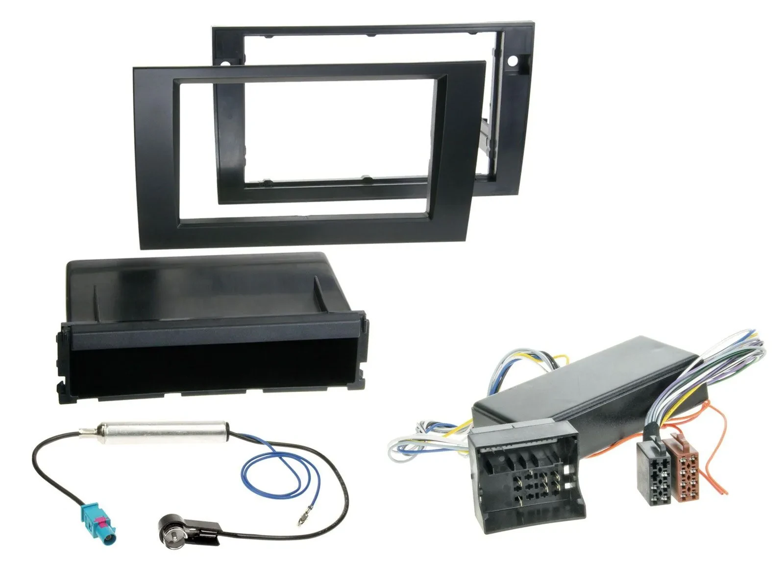 Einbauset DIN Autoradio für Audi A4 04-08 B7 Symphony Bose Aktivsystem MOST Quad