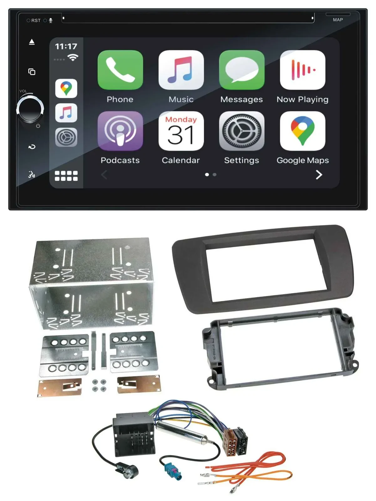 Blaupunkt 2DIN Bluetooth DAB USB DVD MP3 Autoradio für Seat Ibiza ab 08 tuam-gre