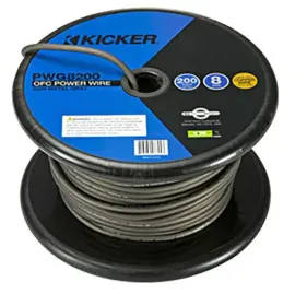 Kicker PWG8200 200 ft. 8 Gauge Gunmetal Gray Power/Ground Wire