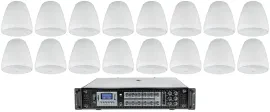 Потолочная акустика JBL Control 67 P/T White с усилителем (16 штук)