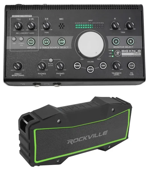 Mackie Big Knob Studio 3x2 Studio Monitor Controller USB I/O+Bluetooth Speaker