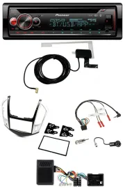 Pioneer DAB CD Lenkrad USB Bluetooth Autoradio für Chevrolet Cruze 2011-2016 sil