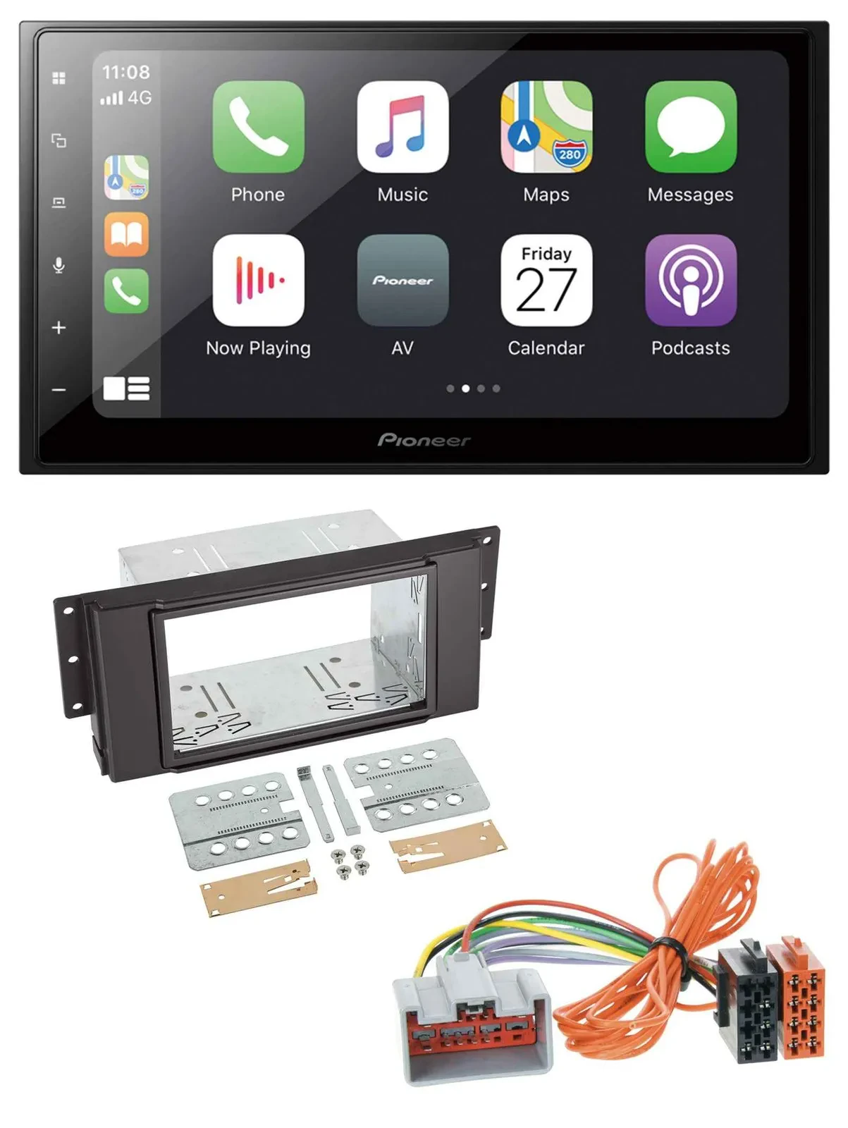 Pioneer MP3 Bluetooth DAB 2DIN USB Autoradio für Land Rover Free Lander 11-12