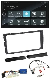 Blaupunkt 2DIN Lenkrad TMC Bluetooth USB DAB Navigation für Toyota Hilux ab 2011