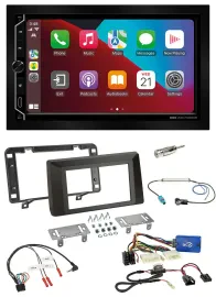 ESX 2DIN DAB USB Lenkrad Bluetooth Autoradio für Dacia Duster ab 2021
