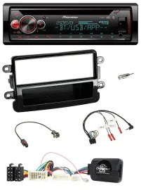Автомагнитола Pioneer DAB, CD, Bluetooth, USB, для Dacia (с 2012), черный (piano black)