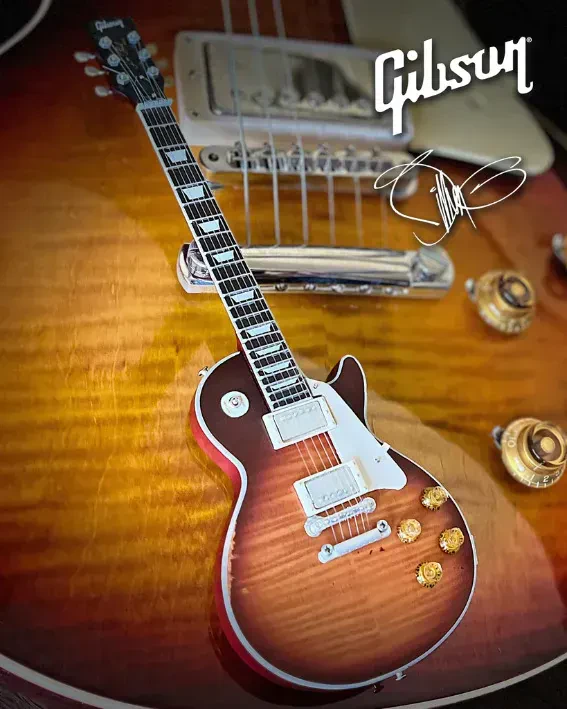Статуэтка Axe Heaven GG-137 Billy F Gibbons Aged Gibson Les Paul Pearly Gates