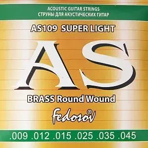 Струны для акустической гитары Fedosov AS109 9-45, бронза