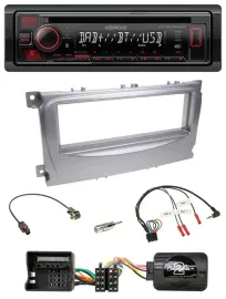 Автомагнитола Kenwood CD USB Bluetooth DAB для Ford S-Max/Mondeo (2007–2014)