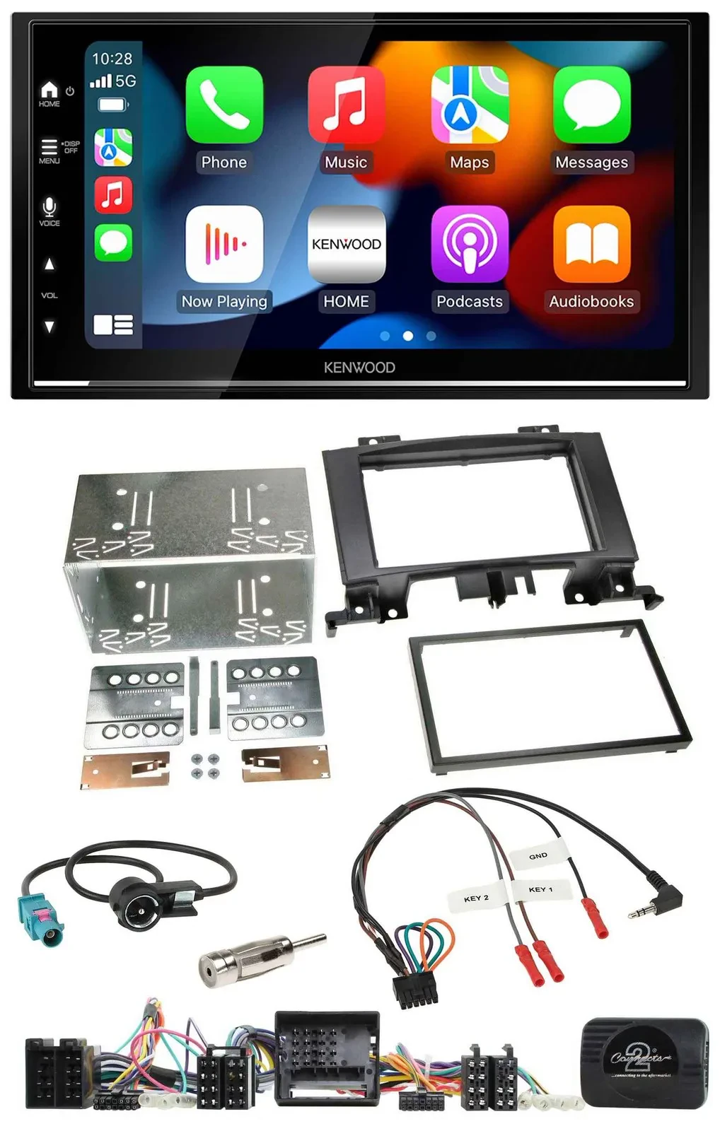 Kenwood DAB USB Bluetooth 2DIN Lenkrad Autoradio für Mercedes Sprinter Audio 5 2