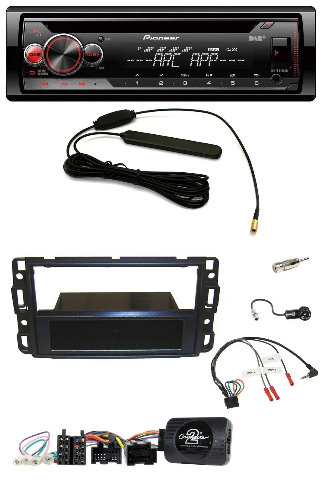 Pioneer CD USB Lenkrad DAB MP3 Autoradio für Cadillac BLS YSCF 2006-2010