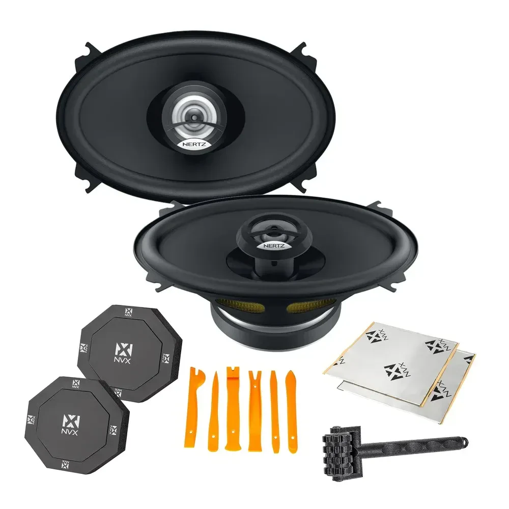 Hertz DCX460.3 40W 4"x6” 2-Way Coaxial Speaker with Accessories