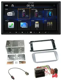 Автомагнитола для Ford Galaxy/C-Max/Focus (с 2007) Alpine 2DIN, Bluetooth, DAB, USB, MP3