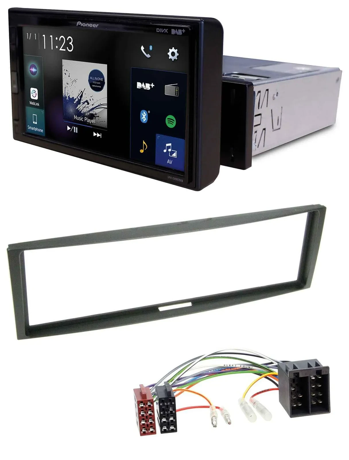 Автомагнитола Pioneer DAB, MP3, Bluetooth, USB для Renault Megane/Scenic/Modus