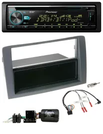 Автомагнитола Pioneer DAB, CD, USB, Bluetooth для Fiat Idea 2006–2011, серый