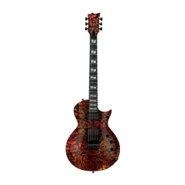 ESP Eclipse Floyd Rose 6 String Right Handed Hellfire Guitar with Mahogany Body