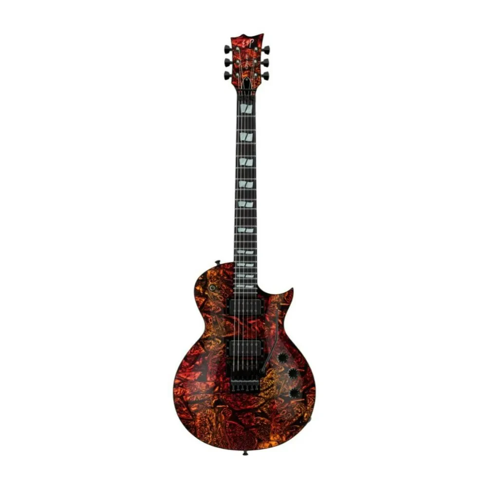 ESP Eclipse Floyd Rose 6 String Right Handed Hellfire Guitar with Mahogany Body