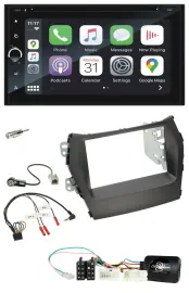 Blaupunkt DAB USB Bluetooth Lenkrad 2DIN TMC Navigation für Hyundai Santa Fe ab